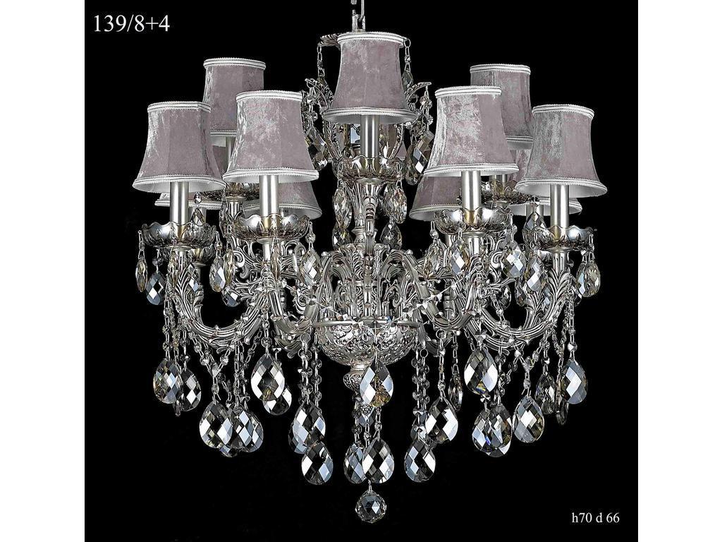 люстра подвесная Catic Company    [316103] серебро, кофе