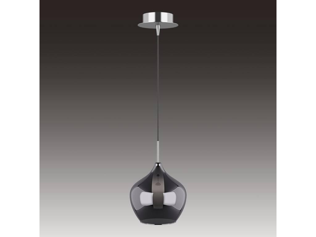 Lightstar: Pentola: люстра подвесная 1х25W G9 (хром, дымчатый)