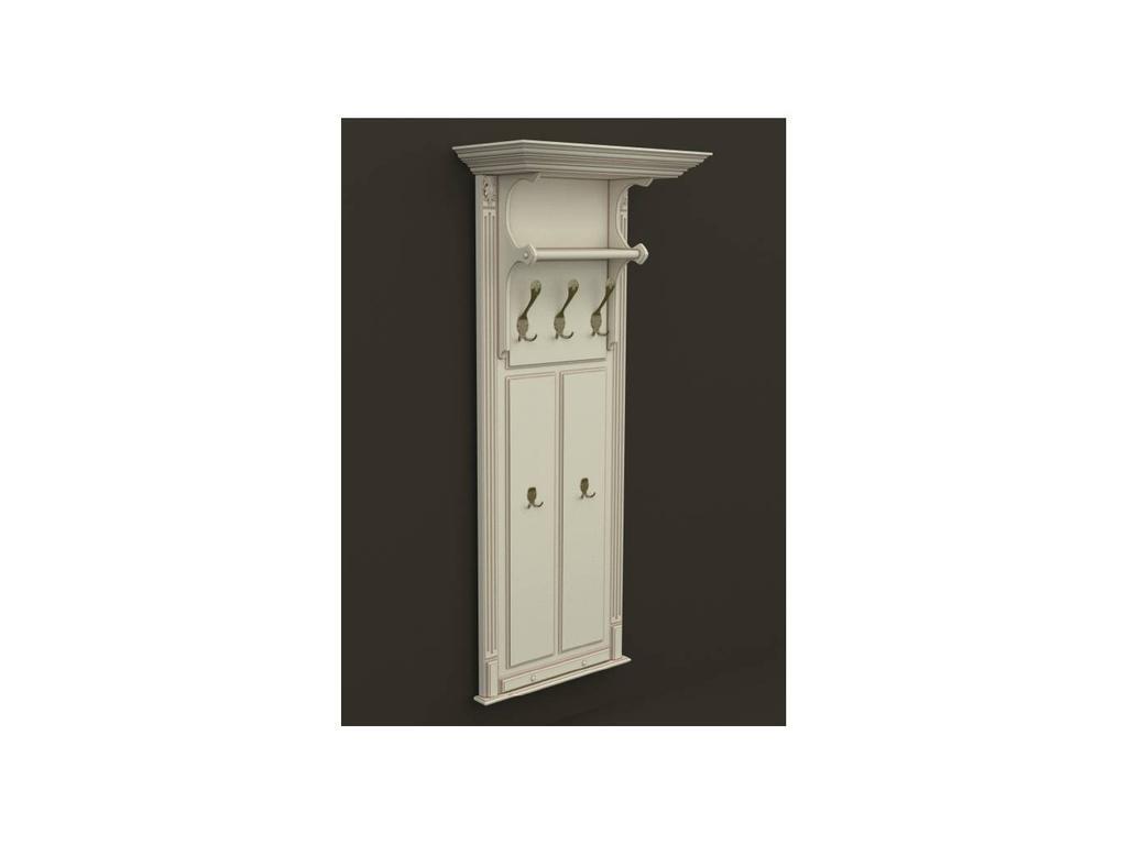 Arco: Classica Prestige: вешалка  - панель (белая, патина- коричневая)
