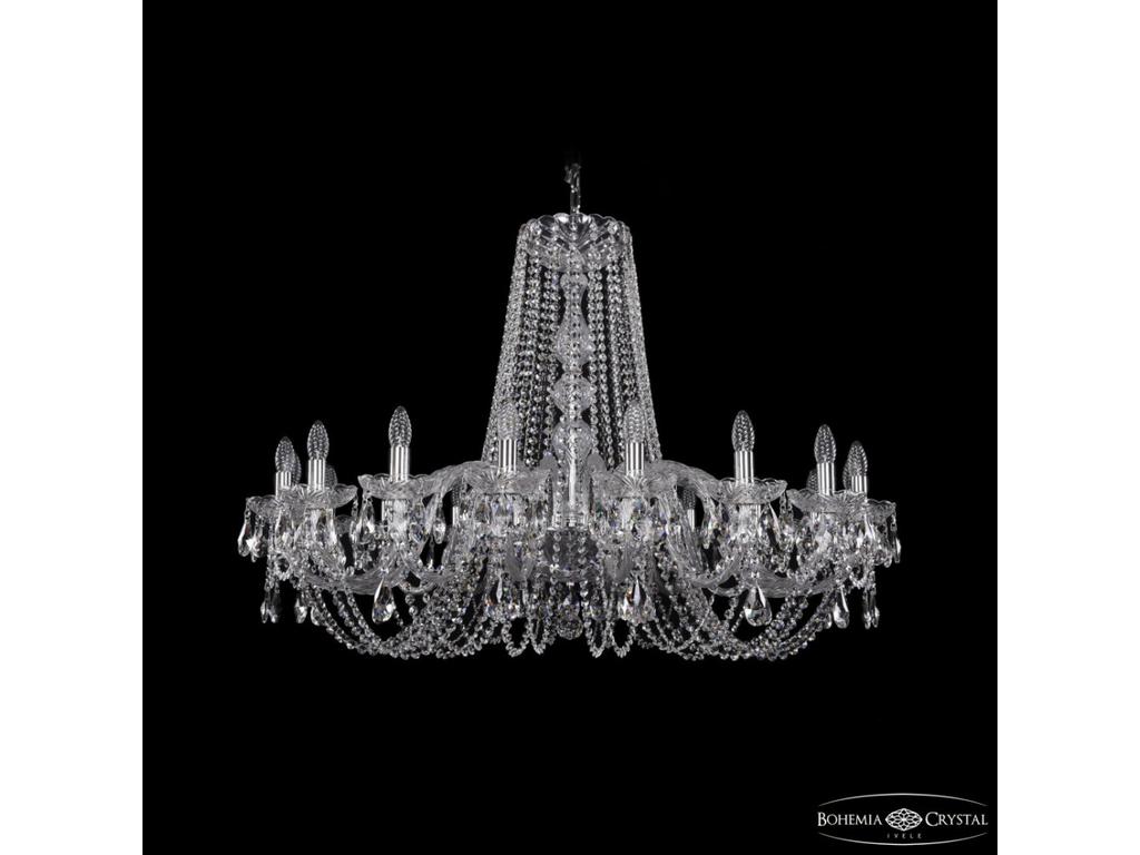 Bohemia Ivele Crystal: 1402/18/400 Ni: люстра хрустальная (прозрачный)