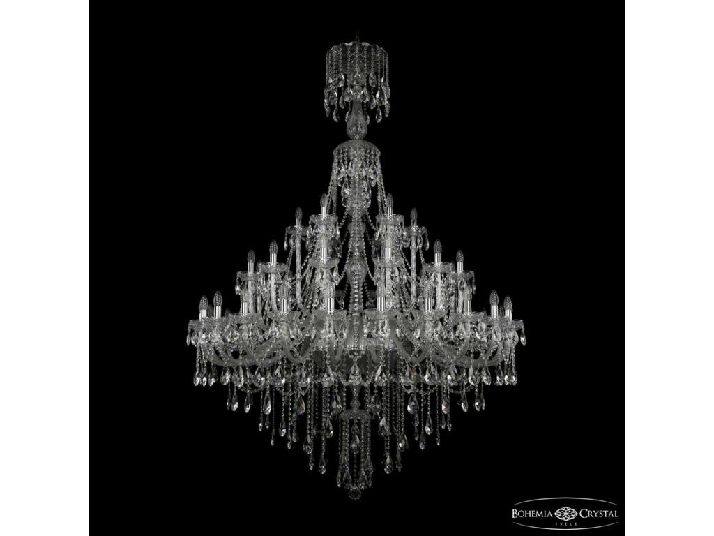 Bohemia Ivele Crystal: 1415/24+12+6/530/XL-210 Ni: люстра хрустальная (прозрачный)