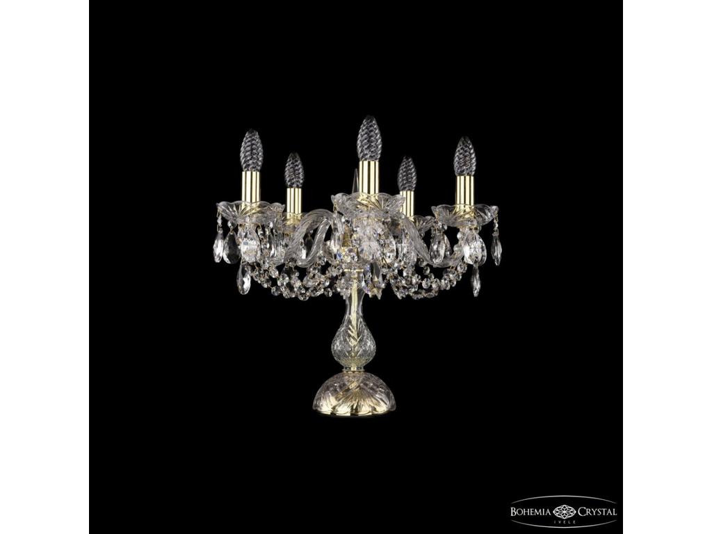 Bohemia Ivele Crystal: 1402L/5/141-39 G: лампа настольная (прозрачный)