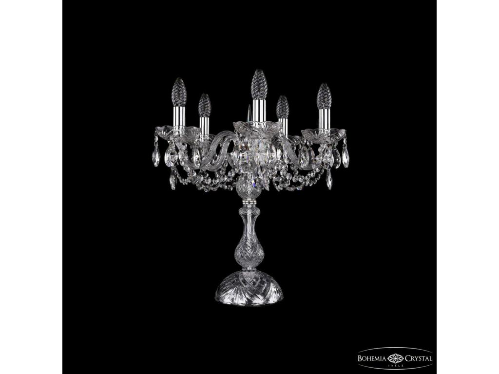 Bohemia Ivele Crystal: 1402L/5/141-47 Ni: лампа настольная (прозрачный)