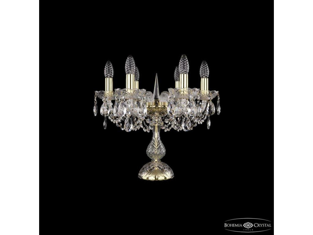 Bohemia Ivele Crystal: 1402L/6/141-39 G: лампа настольная (прозрачный)
