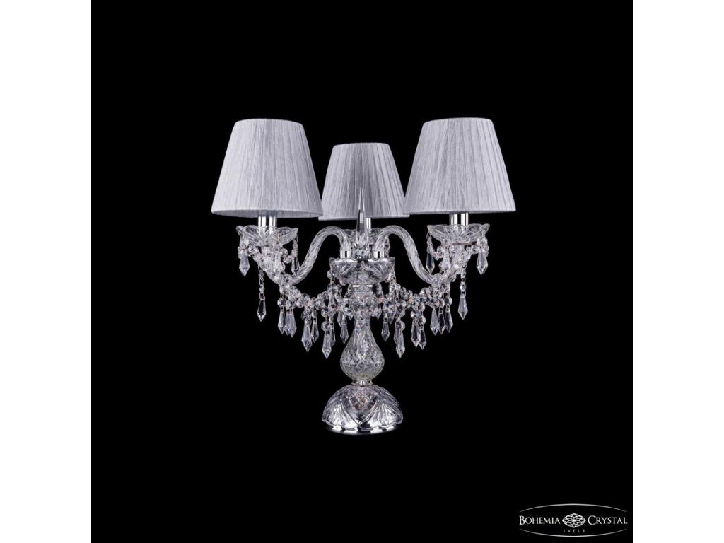 Bohemia Ivele Crystal: 1403L/3/141-39 Ni SH6-160: лампа настольная (светлый)