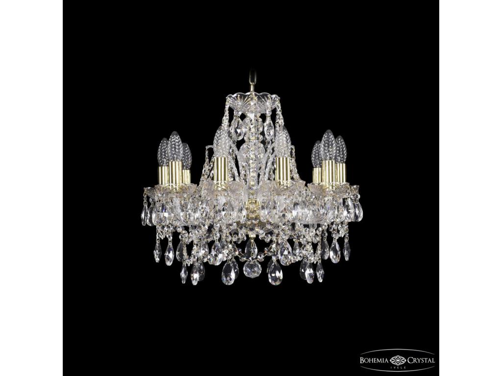 Bohemia Ivele Crystal: 1411/10/141 G: люстра хрустальная (прозрачный)