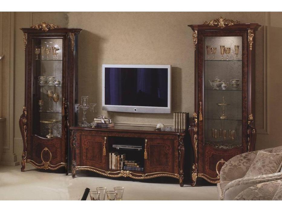 Arredo Classic: Donatello: витрина однодверная правая, левая(орех)