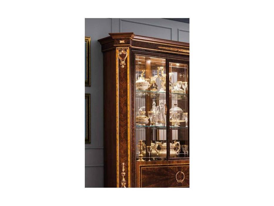 Arredo Classic: Modigliani: шкаф книжный стенка зеркало (орех)