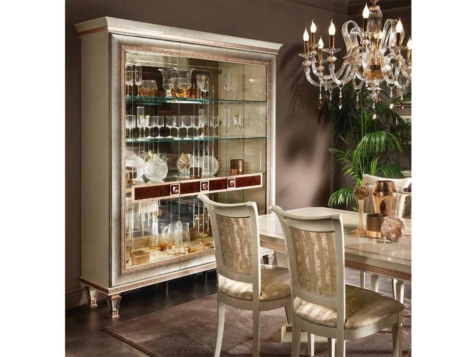 Arredo Classic: Dolce Vita: витрина 3-х дверная (слоновая кость)