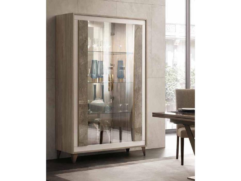 Arredo Classic: Ambra: витрина 2 дверная (вяз светлый)