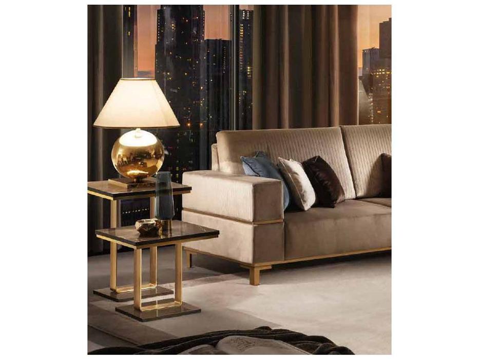 Arredo Classic: Essenza: стол кофейный h.65 (венге, коричневый, золото)