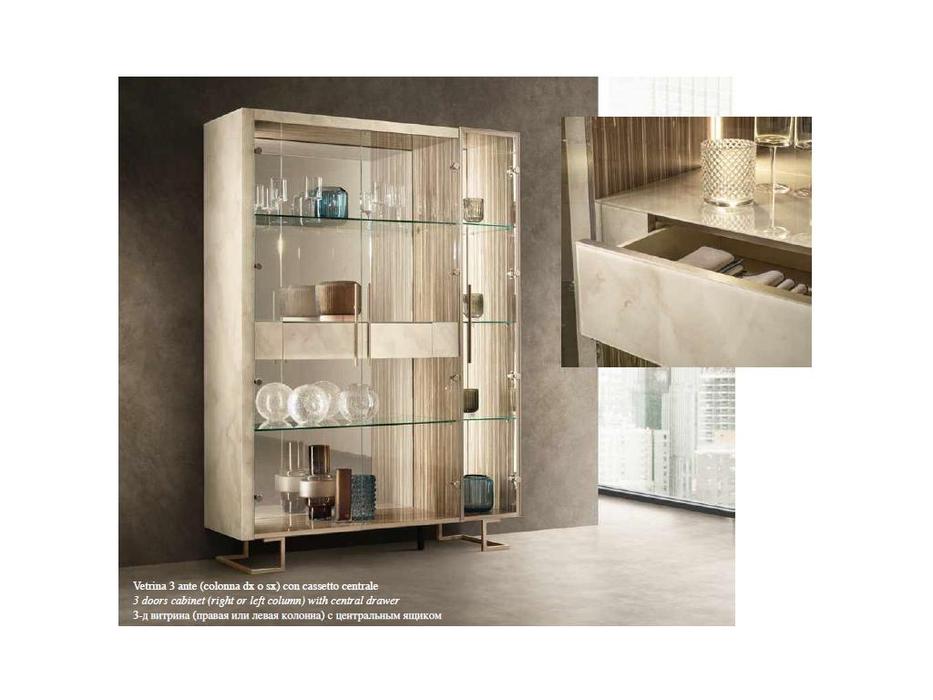 Arredo Classic: Luce: витрина 3 дверная (светлый)