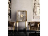 Arredo Classic: Diamante: витрина малая, двери стекло (слоновая кость, вяз, золото)