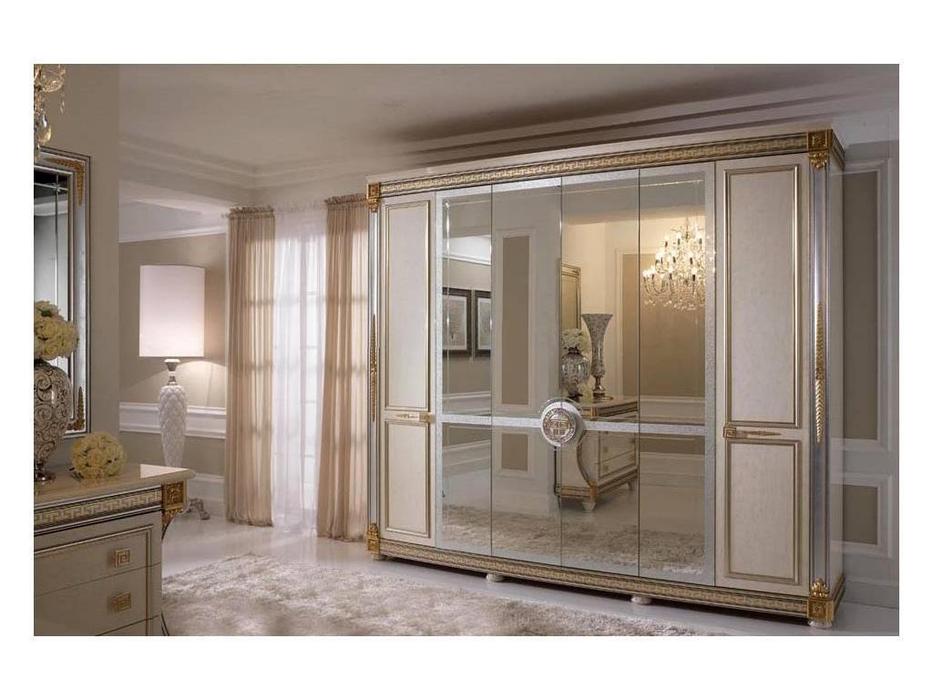 Arredo Classic: Liberty: шкаф 6-и дверный (слоновая кость, золото)
