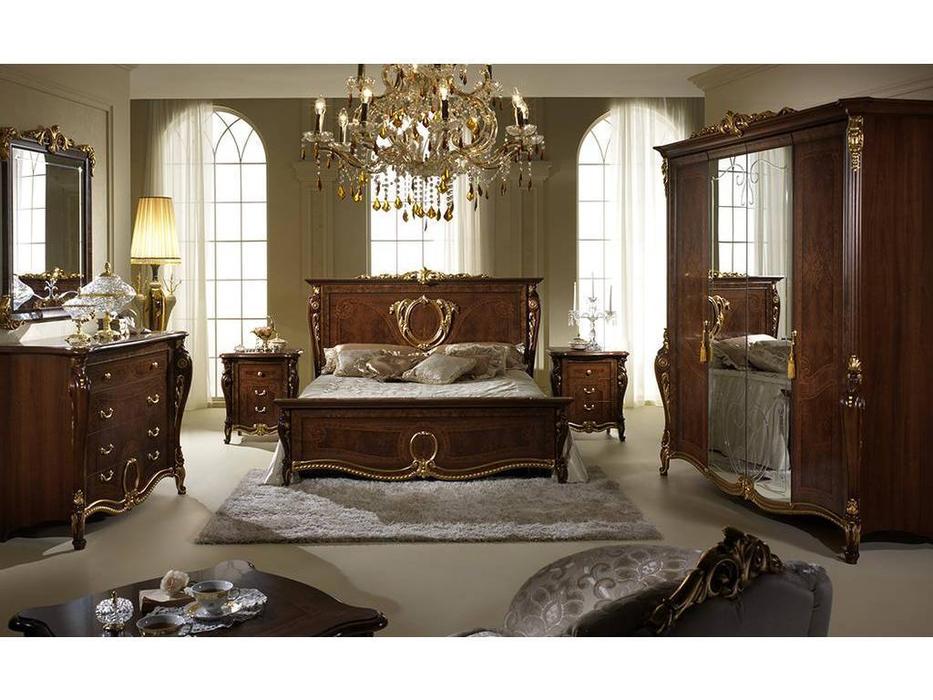 Arredo Classic: Donatello: кровать 160х190 Queen (тёмный орех)