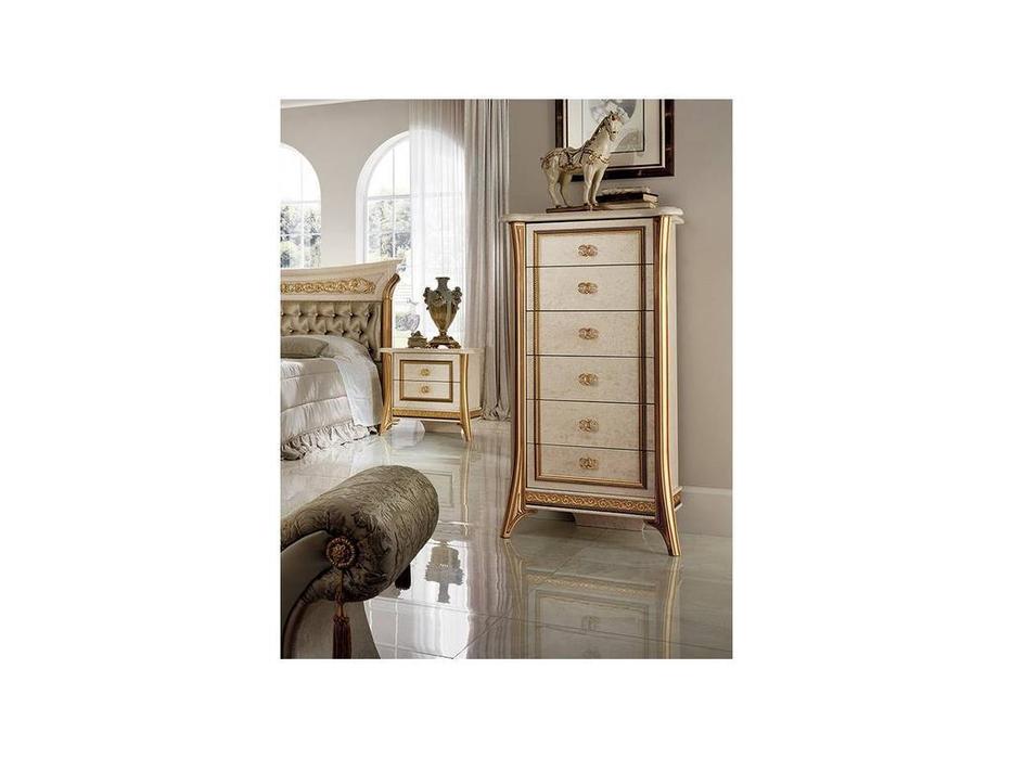 Arredo Classic: Melodia: комод высокий (беж, золото)