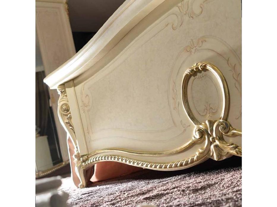 Arredo Classic: Tiziano: кровать 160х190 (слоновая кость, золото)