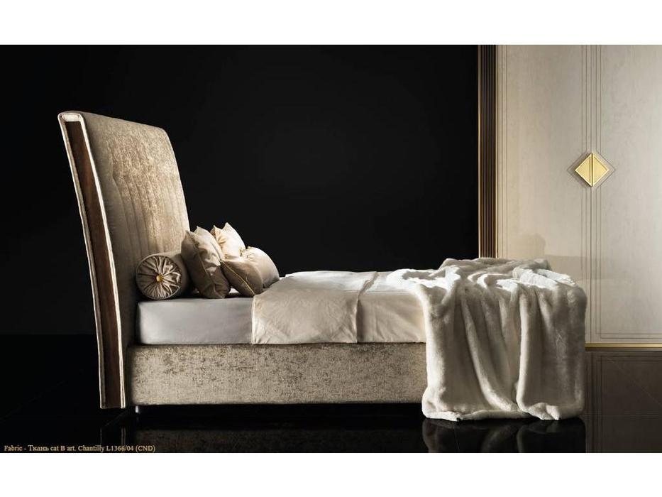 Arredo Classic: Diamante: кровать 160х200 с мягк-м каркасом кат. В (слоновая кость, вяз, золото)