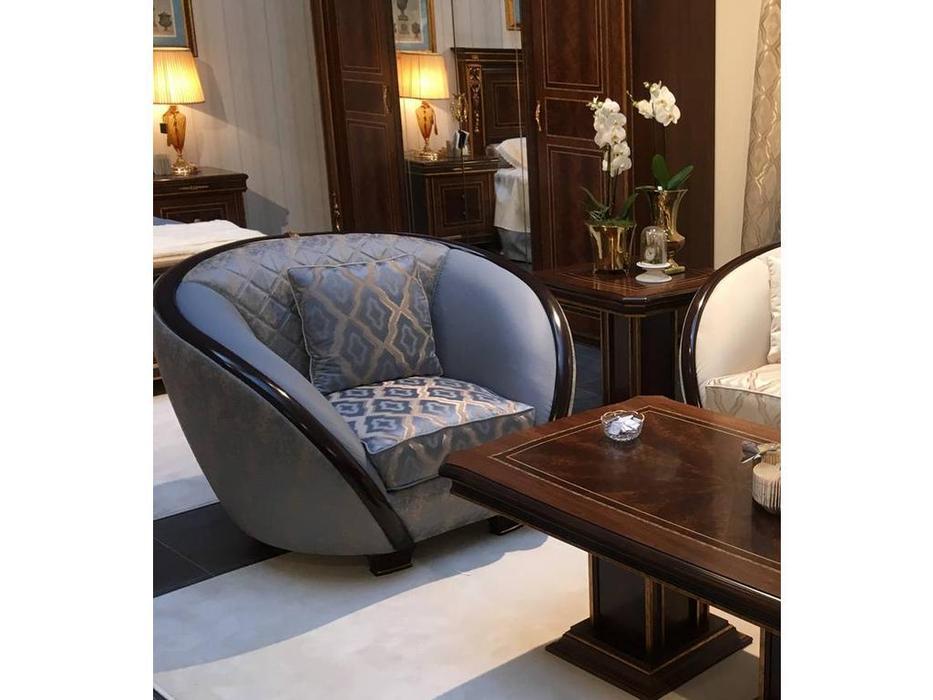 Arredo Classic: Modigliani: кресло кат В с простежкой (синий)