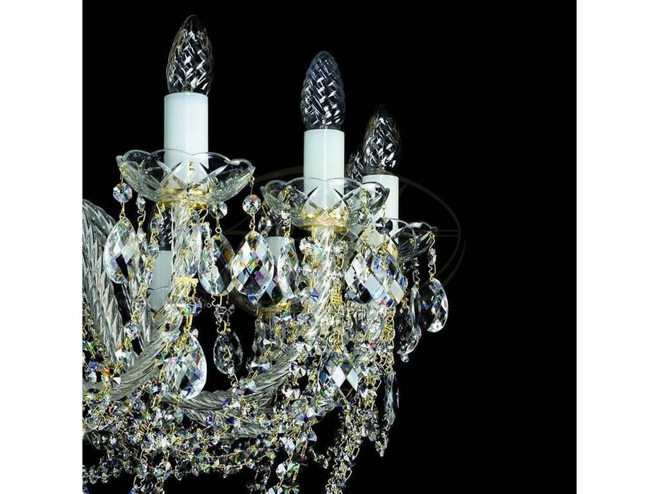 Artglass: люстра A 0001/05/20 CE  (шлифованная латунь) 16x40W