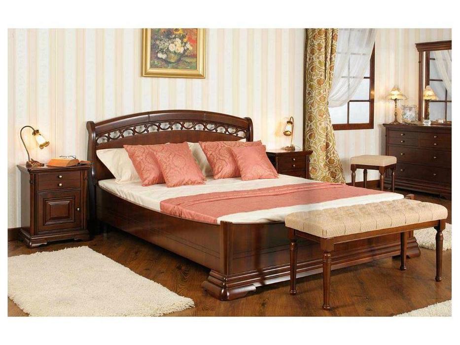 Mobex Мобекс: Элеганс: кровать 160х200 NA (орех)