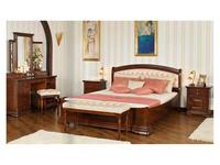 Mobex Мобекс: Элеганс: кровать 160х200 NT (орех,кожа)