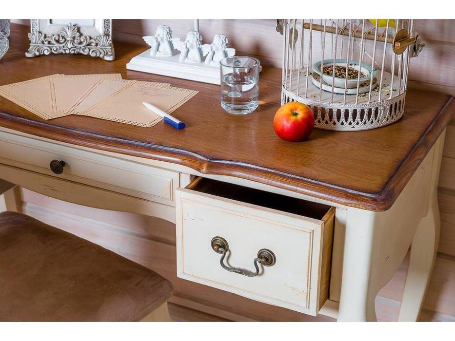 Mobilier de Maison: Provence: стол письменный  с эффектом старения (молочный)