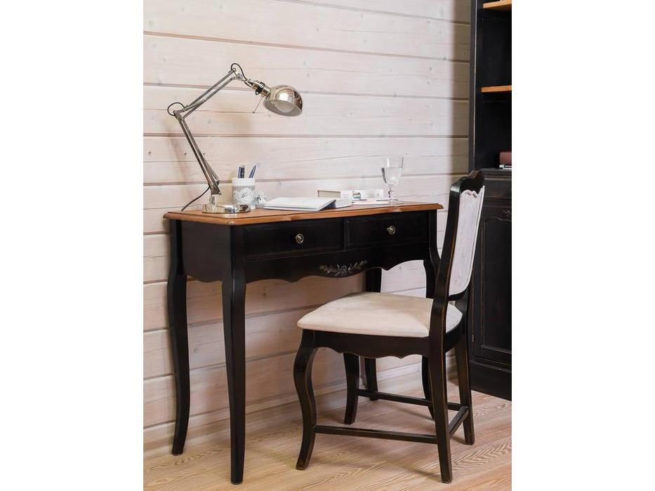Mobilier de Maison: Provence: стол письменный  с ящиками (черный со старением)