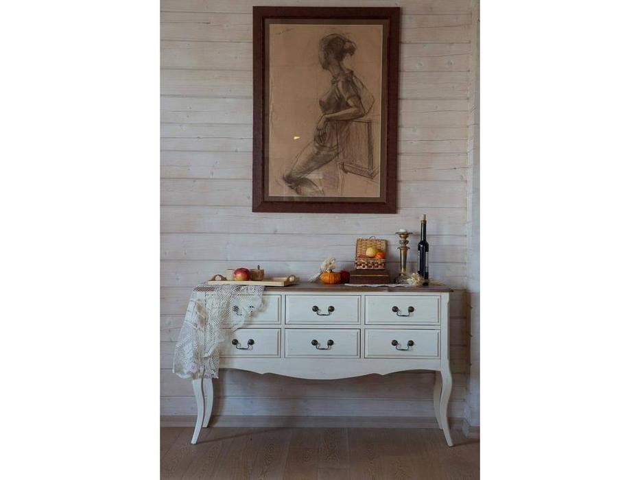 Mobilier de Maison: Provence: консоль  с эффектом старения (молочный)