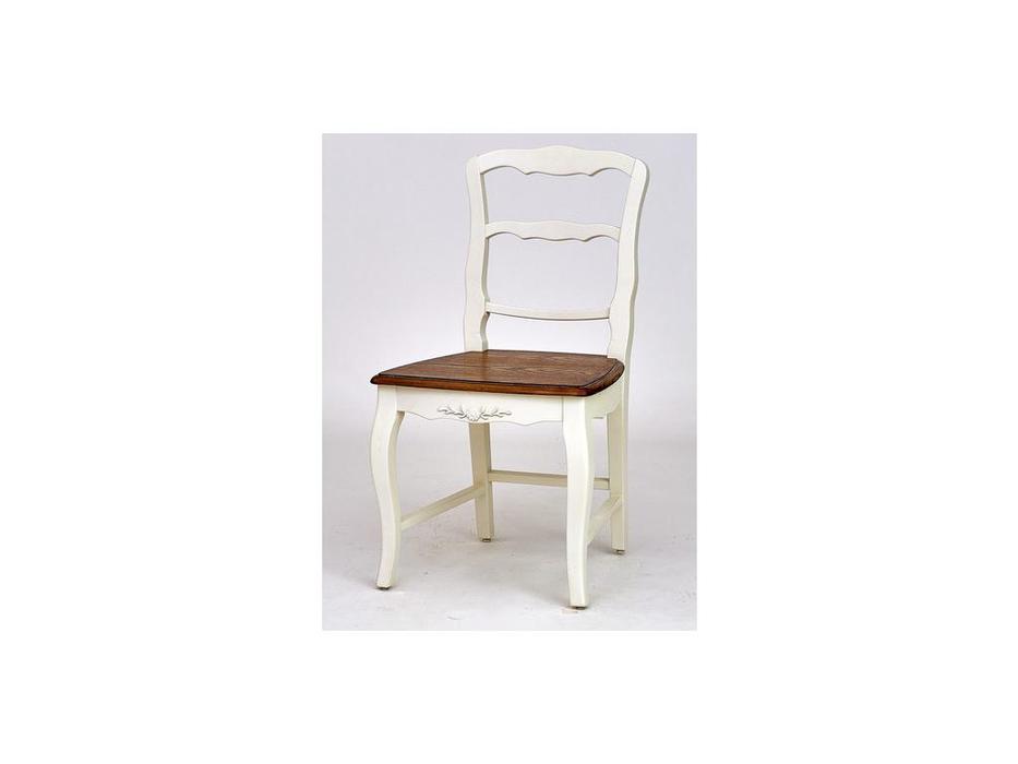 Mobilier de Maison: Provence: стул  с деревянным сиденьем (молочный)