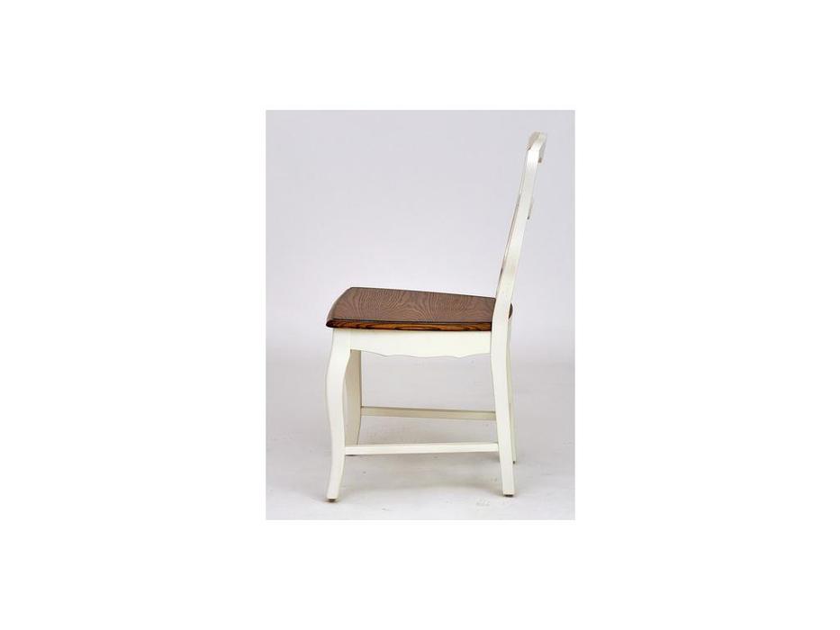 Mobilier de Maison: Provence: стул  с деревянным сиденьем (молочный)