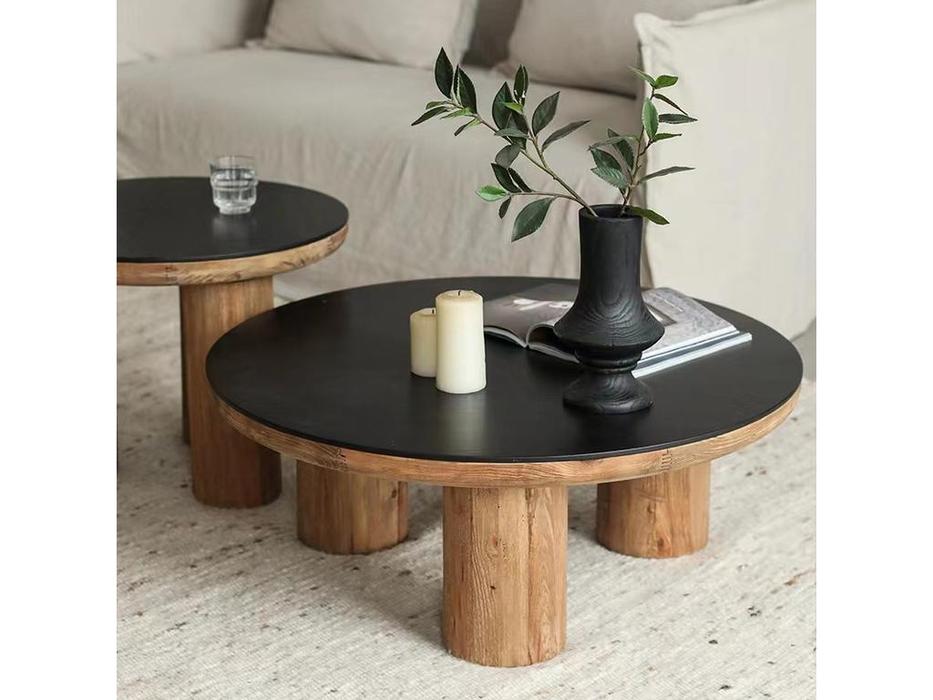 Mobilier de Maison: Wooden Vintage Loft: стол журнальный (черный, коричневый)