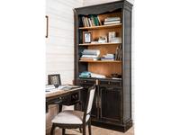 Mobilier de Maison: Provence: шкаф книжный  (черный со старением)