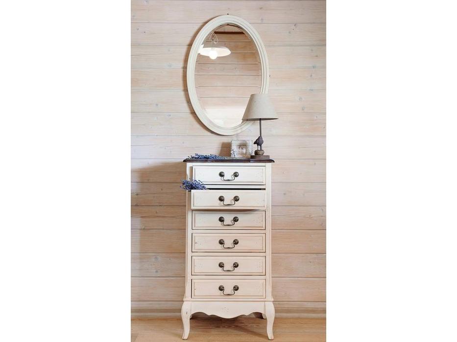 Mobilier de Maison: Provence: комод высокий  с эффектом старения (молочный)