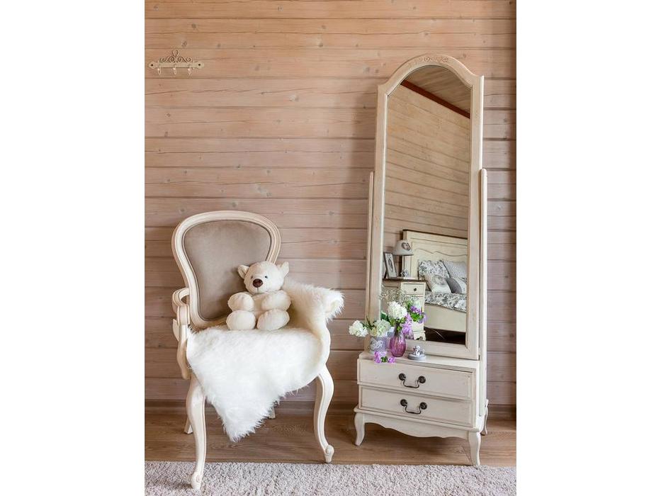 Mobilier de Maison: Provence: зеркало напольное  с эффектом старения (молочный)