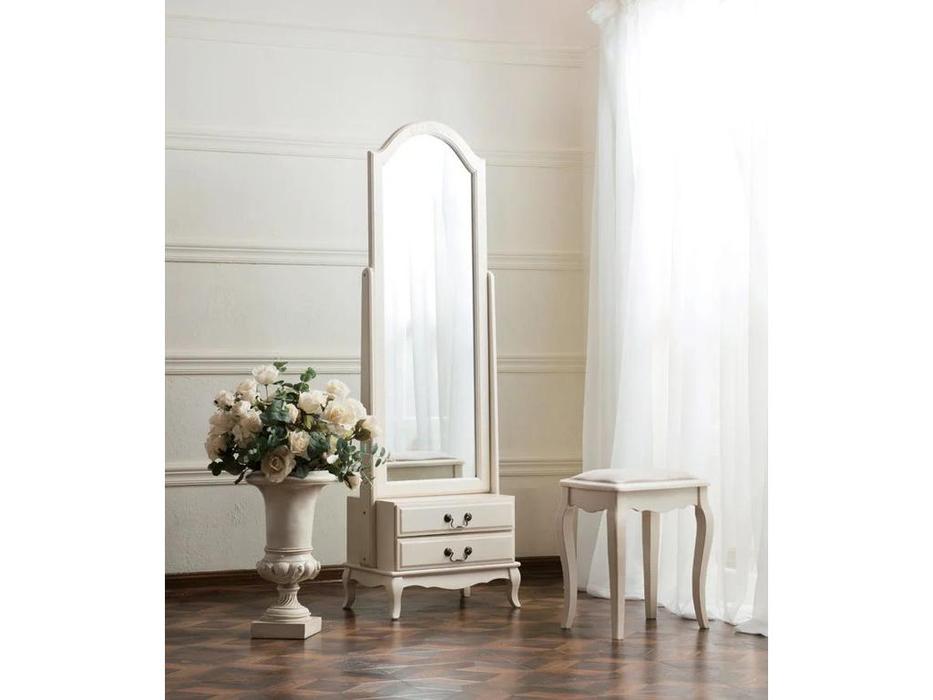 Mobilier de Maison: Provence: зеркало напольное  с эффектом старения (молочный)