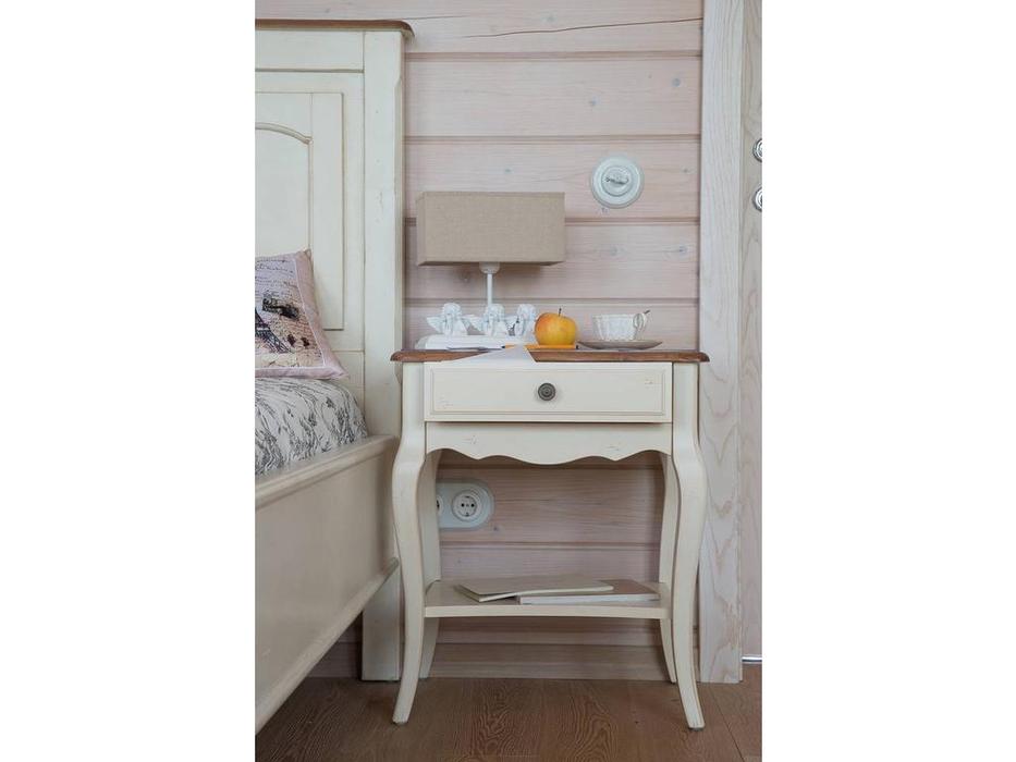 Mobilier de Maison: Provence: тумба прикроватная с эффектом старения (белый)