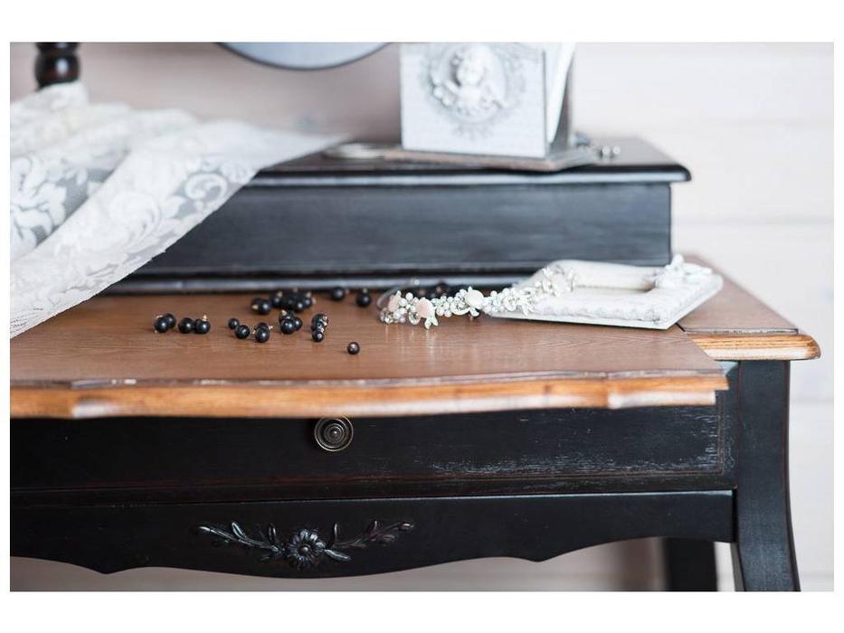 Mobilier de Maison: Provence: стол туалетный  с зеркалом (черный со старением)