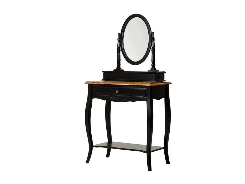 Mobilier de Maison: Provence: стол туалетный  с зеркалом (черный со старением)