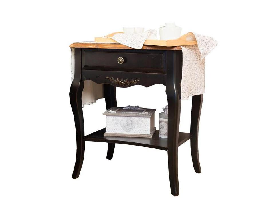Mobilier de Maison: Provence: тумба прикроватная  (черный со старением)