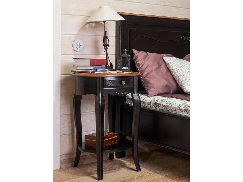 Mobilier de Maison: Provence: тумба прикроватная  (черный со старением)