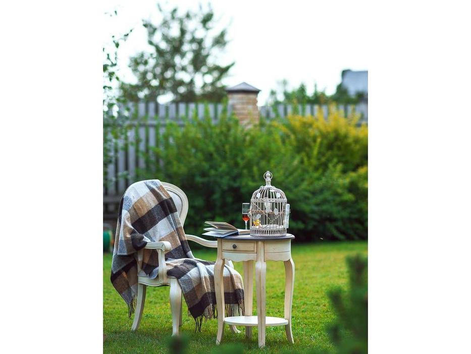 Mobilier de Maison: Provence: стол кофейный  с эффектом старения (молочный)