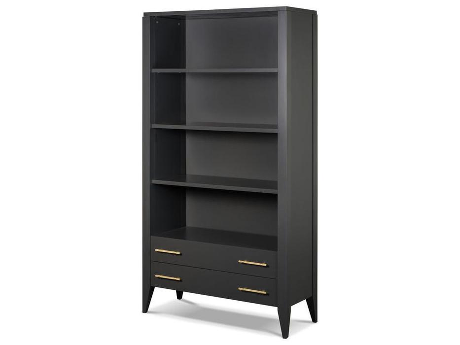 Fratelli Barri: Salerno: шкаф книжный  с ящиками (матовый лак цвета графит)