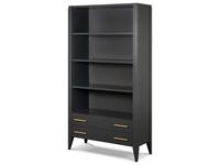 Fratelli Barri: Salerno: шкаф книжный  с ящиками (матовый лак цвета графит)