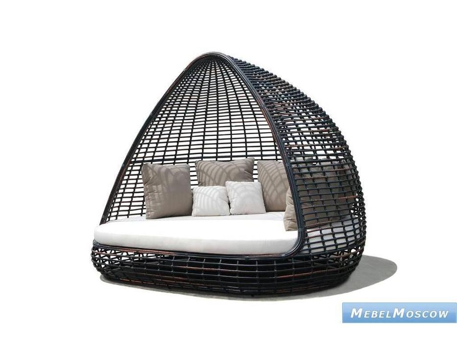 Skylinedesign: Shade: беседка с подушками  (BLACK MUSHROOM CANVASS VELUM 5498)