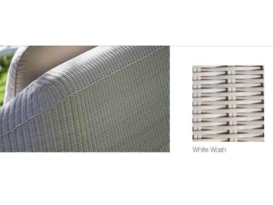 Skylinedesign: Calderan: кресло с подушками  (WHITE WASH)