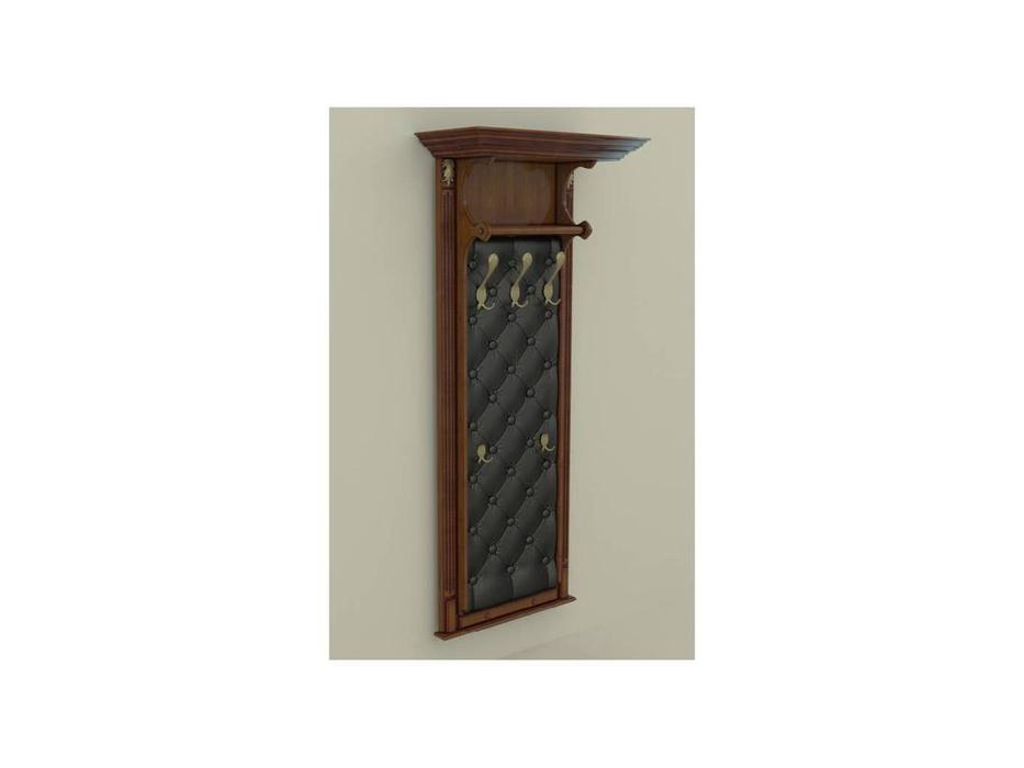 Arco: Classica Prestige: вешалка  - панель с крючками (орех, экокожа)