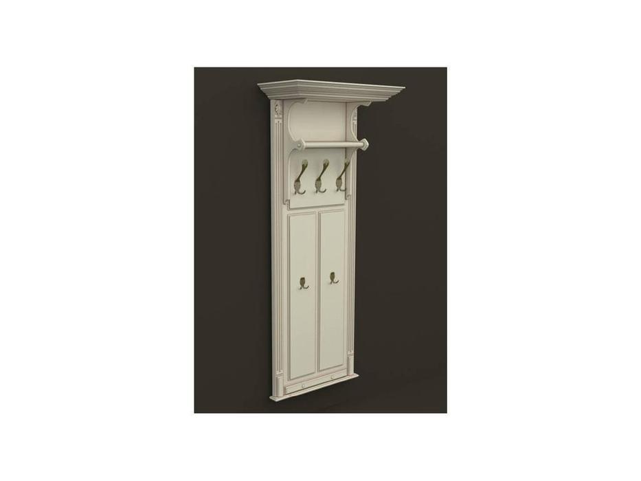 Arco: Classica Prestige: вешалка  - панель (белая, патина- коричневая)