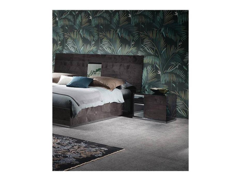 ALF: Heritage: тумба прикроватная  левая (dark velvet birch high gloss)