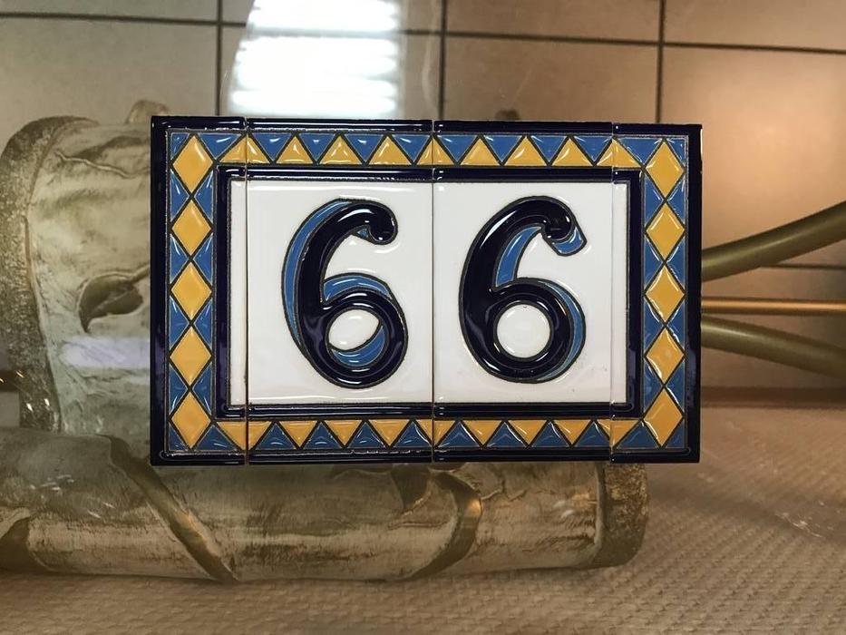 Artecer: Tamano: номер на дверь 66  Rombo